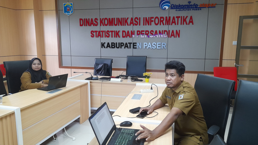 Percepat Layanan Digital Berbasis OpenSID, Pemdes Muara Adang Dua Lakukan Koordinasi ke Diskominfostaper Paser